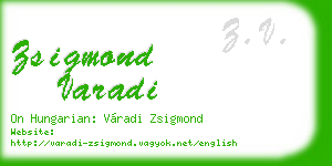 zsigmond varadi business card